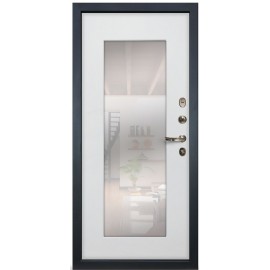 DL - Входная Дверь мод. ДЛ-413 винорит софт белый снег / панель на выбор (B.SNTR-PP)