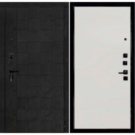 DR - Входная Дверь мод. ДР-121 бетон темный графит / белый (105/120.3K-QDR)