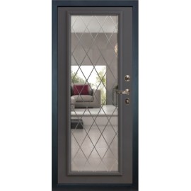 DL - Входная Дверь мод. ДЛ-421 бетон серый / панель на выбор (B.SNTR-PP)