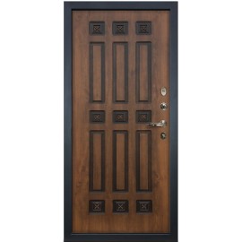 DL - Входная Дверь мод. ДЛ-323 ясень шоколад / панель на выбор (3К.110-IMPRTR)