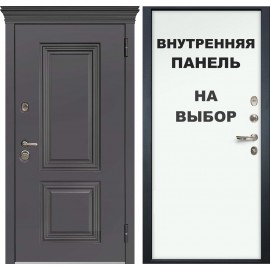 DR - Уличная Входная Дверь ДР-134 Эмаль Горький шоколад / панель на выбор (3K.104/114-GRNT)
