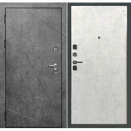 DR - Входная Дверь мод. ДР-114 темный бетон / светлый бетон (105/3K-PRGS)