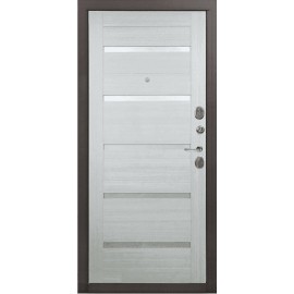 DL - Входная Дверь мод. ДЛ-318 ясень шоколад / панель на выбор (3К.110-IMPRTR)