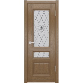 Межкомнатная дверь Classik CZ-2 винтаж гравировка Геральда