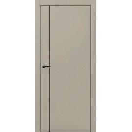 DR - Межкомнатная дверь ТЕХНО ДР-СЛ5 / кромка ABS черная