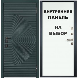 DR - Уличная Входная Дверь ДР-135 RAL 6012 Эмаль / панель на выбор (3K.104/114-MLHT)