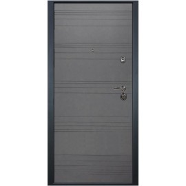 DL - Входная Дверь мод. ДЛ-406 бетон тёмный / панель на выбор (B.SNTR-PP)
