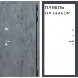 DLB - Входная Дверь ЛБ-317 Шагрень Графит 7024 / МДФ Бетон тёмный (без внутренней панели)