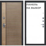 DLB - Входная Дверь ЛБ-310 Муар Серый / МДФ Табак (без внутренней панели)