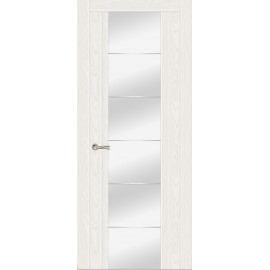 Межкомнатная дверь Moderno FS-V триплекс Зеркало с гравировкой