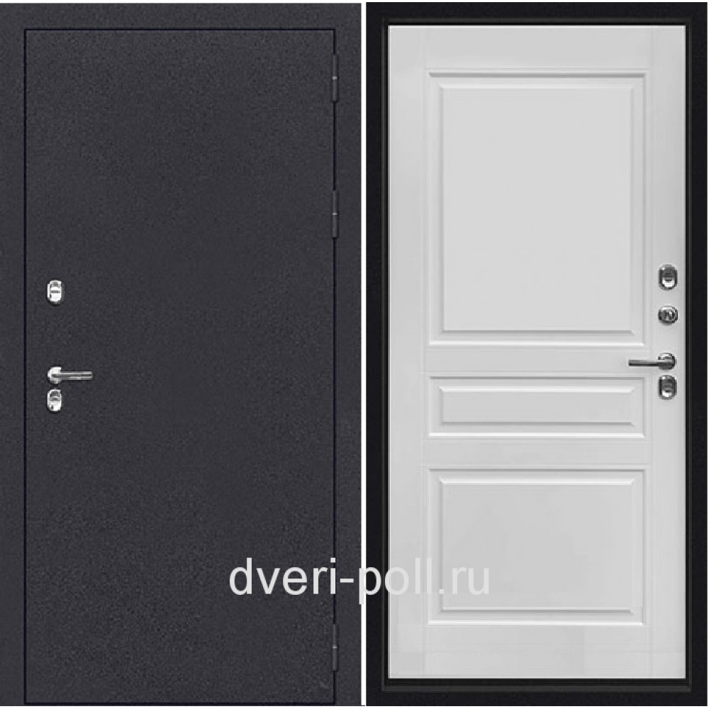 VDR - Уличная Входная Дверь ДР-261 Букле Графит / Белый