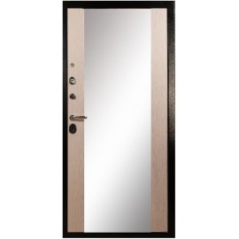 DL - Входная Дверь мод. ДЛ-412 ясень шоколад / панель на выбор (B.SNTR-PP)