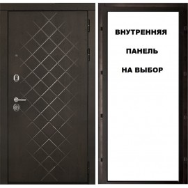 DR - Входная Дверь ДР-118 шоколад / под панель (115/130.3K-PRZ-L.PP )