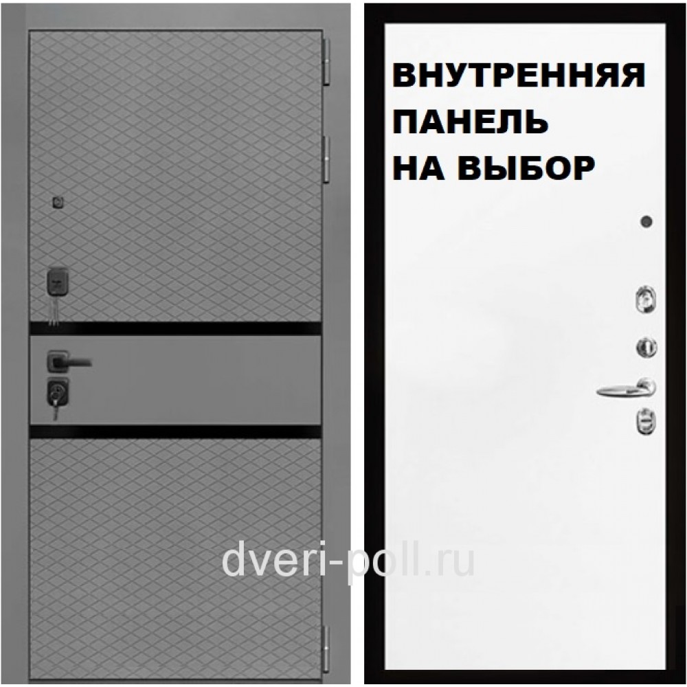 DR - Входная Дверь ДР-120 Титан Шёлк / панель на выбор (115-135/3K-TRND2)